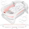 Portable Baby Bath Springos SB0061 40 L white-pink with plug and thermometer