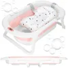 Portable Baby Bath Springos SB0061 40 L white-pink with plug and thermometer
