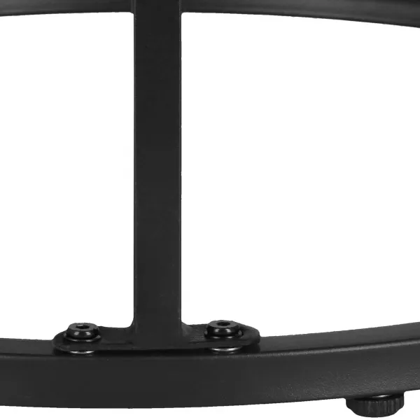 Loft-style coffee table set Springos HF0034, 2 pcs, steel, industrial design, round, Ø 70 cm / 39.5 cm