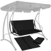 Seat fabric for garden swing Springos GS0014S 110x90 cm, waterproof, black