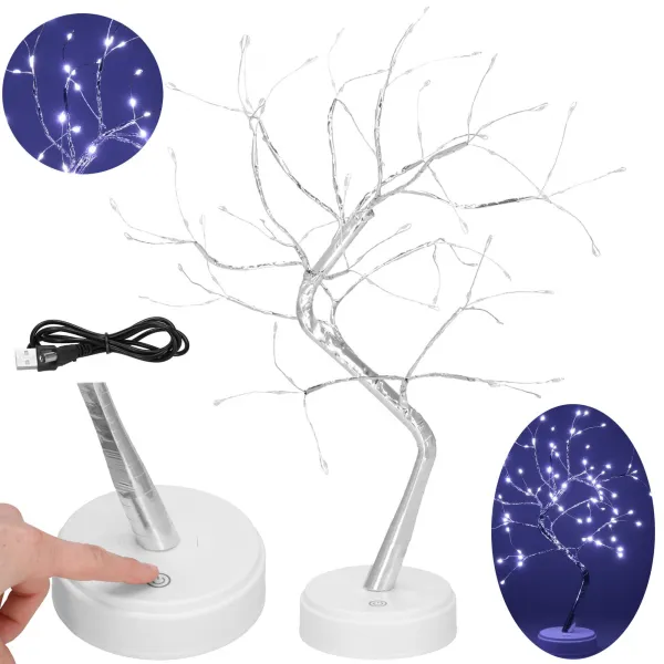 LED decorative tree Springos CL0861, 45 cm, 90 LEDs, cold white light