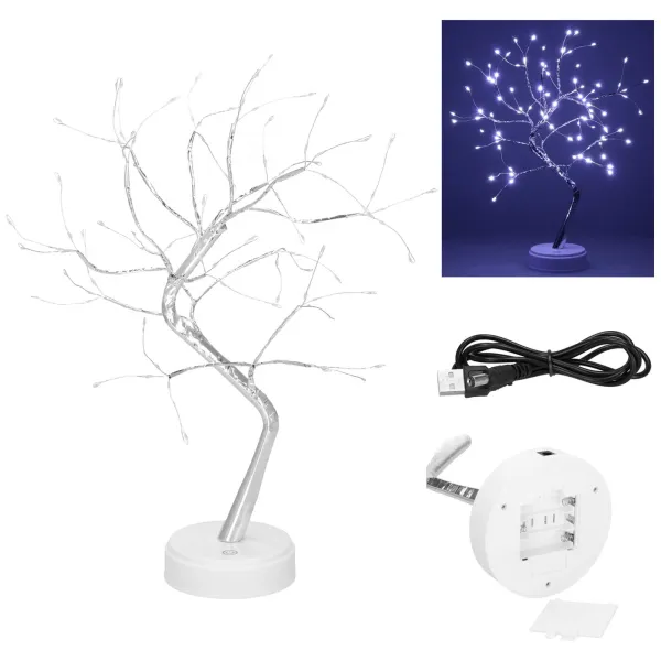 LED decorative tree Springos CL0861, 45 cm, 90 LEDs, cold white light