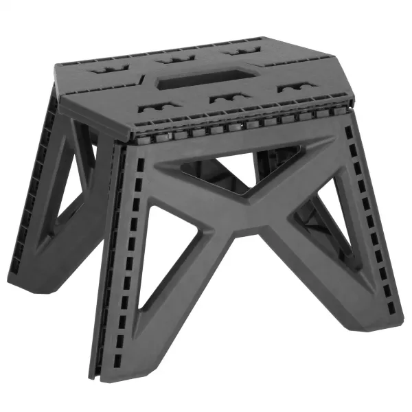 Foldable multifunction stool Springos HA7485 gray, height 23 cm