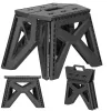 Foldable multifunction stool Springos HA7485 gray, height 23 cm