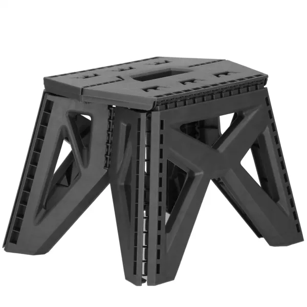 Foldable multifunction stool Springos HA7485 gray, height 23 cm
