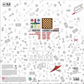 Parchís, Chess and Checkers Board Cayro