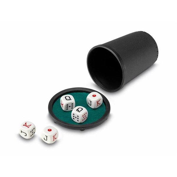Shaker with Poker Dice Cayro