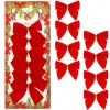 Christmas bows Springos CA1310, 9.5 x 7.5 cm, 6 pcs.