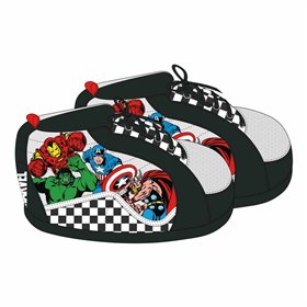 House Slippers Marvel Black