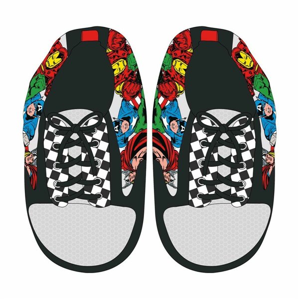 House Slippers Marvel Black